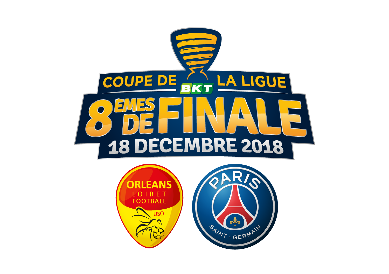 Echarpe USO-PSG- 16e de finale de la Coupe de France 24 – US Orléans Loiret  foot